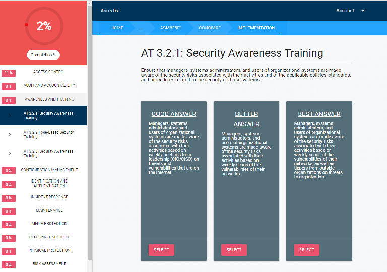 NIST Application Screenshot